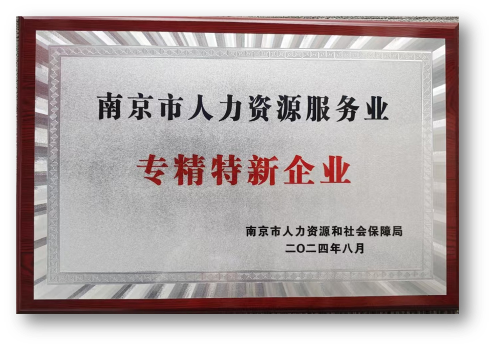 三项大奖！龙8头号玩家集团南京公司获评南京市人力资源服务骨干企业、专精特新企业双标杆